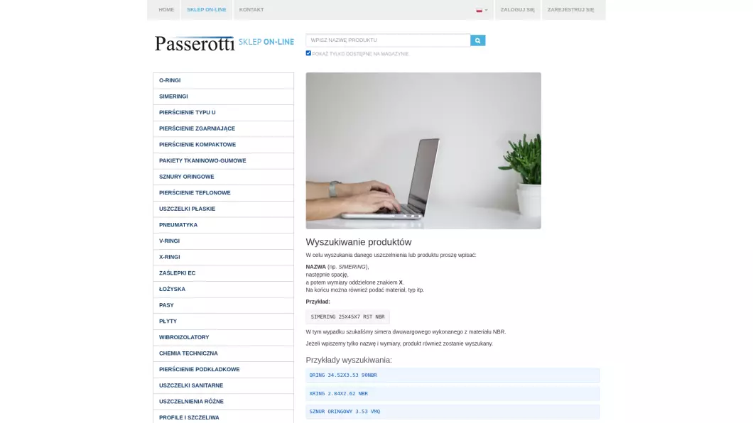Uszczelnienia techniczne - Sklep Passerotti